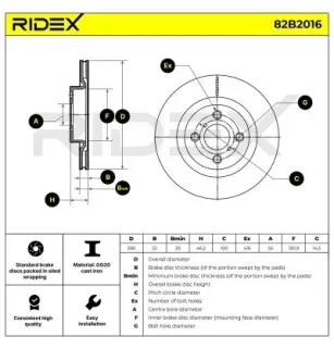 Disque de frein pour TOYOTA- 435120D210