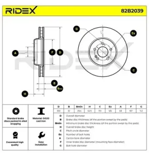 Disque de frein pour MERCEDES-BENZ- 0004212712 A0004212712