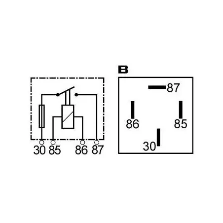 Mini relais 24 V 30 A