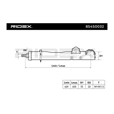 Amortisseur pour MERCEDES-BENZ- 1243200130, 1243200430, 1243200730, 1243200830, 1243201930