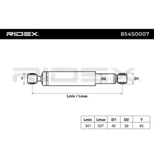 Amortisseur pour AUDI, FORD, SEAT, SKODA, VAG, VW- 7M0513031J, 7M0513031M, 7M0513031D, 7M0513031F