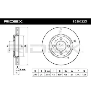 Disque de frein pour DACIA, RENAULT, SAMSUNG- 402069518R