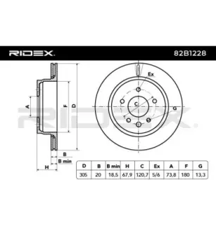 Disque de frein pour JAGUAR- C2C41251, JLM11904, JLM12428, JLM1904, JLM20342 MJA2692AA