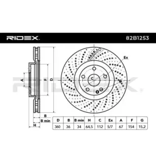 Disque de frein pour MERCEDES-BENZ- 0004212012, 2044211212, 2214210812, A0004212012, A2044211212, A2214210812