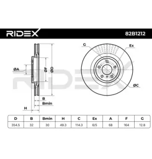 Disque de frein pour NISSAN- 40206JL00A, 40206JL00B