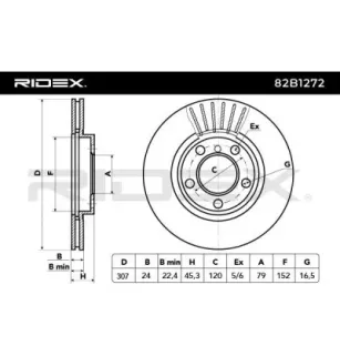 Disque de frein pour MINI- 34119804829, 34119811538