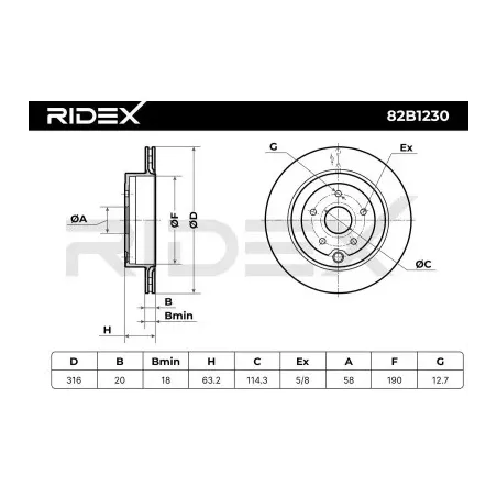 Disque de frein pour SUBARU- 26700FG010