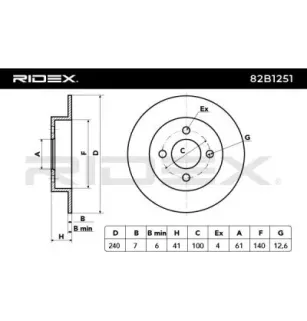 Disque de frein pour NISSAN- 432065F001