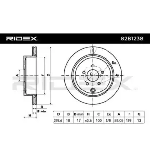 Disque de frein pour SUBARU- 26700AJ010, 26700FG020, SU00300638