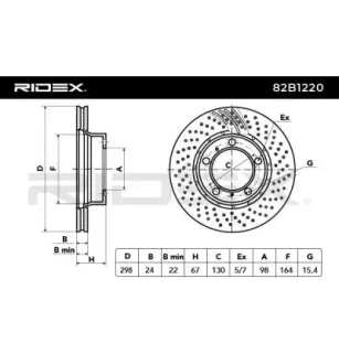 Disque de frein pour PORSCHE- 98735140101