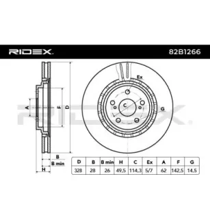 Disque de frein pour LEXUS, TOYOTA, TOYOTA (GAC)- 435120E040