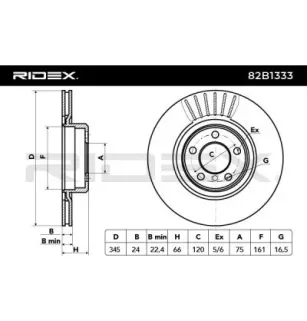 Disque de frein pour BMW- 34206797605 34206898719