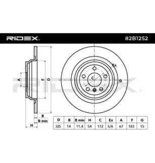 Disque de frein pour MERCEDES-BENZ- 1664230012, 1664230500, A1664230012 A1664230500