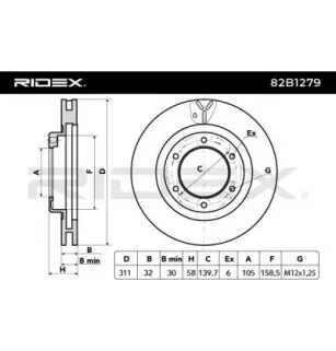 Disque de frein pour TOYOTA- 4351260090