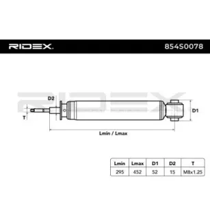 Amortisseur pour FORD, VOLVO- 31340701, 31340700, 31340699, 31340698, 31340697, 31340696, 31340695, 31340694, 31329494