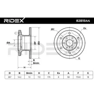 Disque de frein pour ALFA ROMEO, FIAT, IVECO, LANCIA, MAGIRUS-DEUTZ OM- 5938118