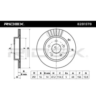 Disque de frein pour NISSAN, NISSAN (DFAC), RENAULT, SAMSUNG- 432064423R, 432064CE0A D32064CE0A