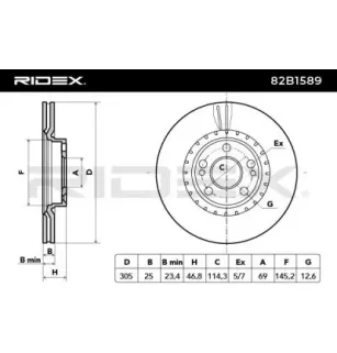 Disque de frein pour HYUNDAI, IME, KAROSA, KIA- 51712D7000, S51712D7000E