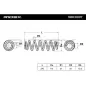 Ressort de suspension pour VW- 1K0511115CR, 1K0511115DJ, 1K0511115DK, 1K0511115BK, 1K0511115BL 1K0511115BM