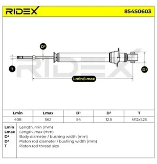 Amortisseur pour LEXUS, TOYOTA- 4851080020, 4853053010, 4853053020, 4853053030, 4853053031, 4853053040