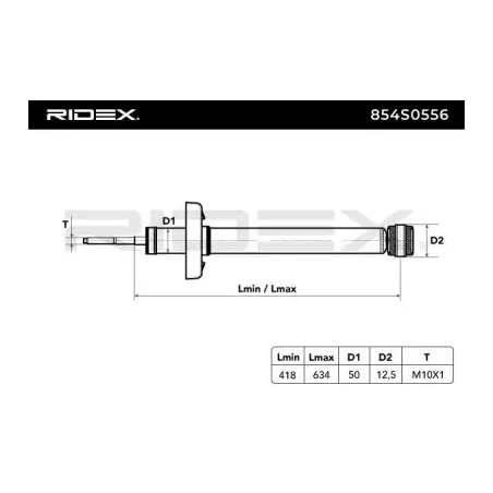 Amortisseur pour AUDI, EAGLE, SEAT, VAG, VW- 1H0513031G, 1H0513031R, 176513033A, 1H0513031F, 1H0513031EL