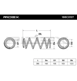 Ressort de suspension pour RENAULT- 8200040079, 8200040089, 8200106133, 8200106134, 8200106135 8200106136