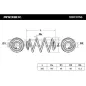 Ressort de suspension pour OPEL, VAUXHALL- 13115541, 424098 93181483