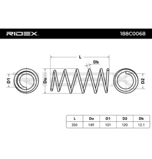 Ressort de suspension pour RENAULT, RENAULT TRUCKS- 8200193020 8455270