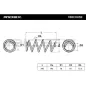 Ressort de suspension pour SKODA, VAG, VW- 1K0411105AK 1K0411105AP