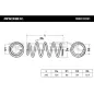 Ressort de suspension pour OPEL, VAUXHALL- 312102, 9195993, 9196163 9196164