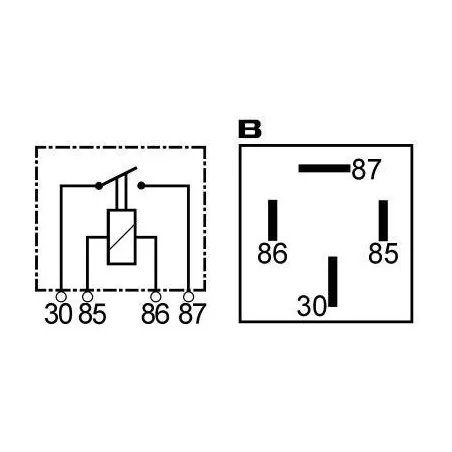 Mini relais 12 V 70 A