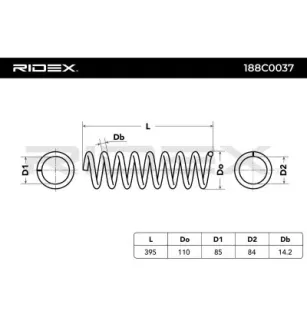 Ressort de suspension pour MERCEDES-BENZ- 2103211304, 2103212904 A2103212904