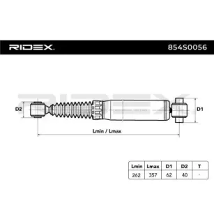 Amortisseur pour BMW, PEUGEOT- 00005206V8, 5202L4, 5202R5, 5202R6, 5202Z2, 5202Z3, 520690, 520691, 520692, 5206Q4