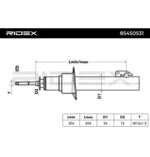 Amortisseur pour JEEP- 5135573AC, 5135573AD, 5135573AJ, 5135577AC 5135577AD