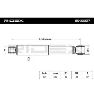 Amortisseur pour NISSAN- 562005X02A, 562005X21B, 56200EB30A 56200EB30B