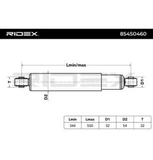 Amortisseur pour NISSAN, OPEL, RENAULT- 7700314747, 8200024935, 7700314746, 8200024936, 7700310742, 8200024938