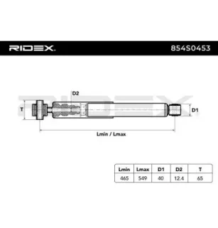 Amortisseur pour RENAULT- 562100001R, 562100007R 562100033R