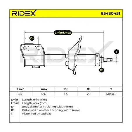 Amortisseur pour SUBARU- 20310AC000, 20310AC001, 20310AC020, 20310AC021, 20310AC060, 20310AC081