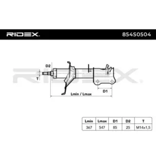 Amortisseur pour KIA- 0K55B34700, 0K55C34900, 0K55F34700, K55B34700 K55F34700