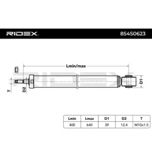 Amortisseur pour CHEVROLET, OPEL, VAUXHALL- 315482, 13420233, 13420232, 13412745, 13279267, 13279260