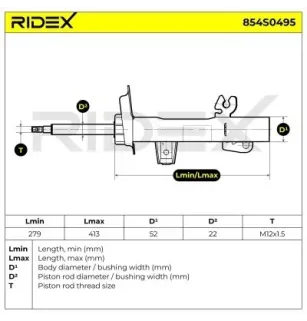 Amortisseur pour BMW, MINI- 31316780521, 31316780471, 31316764917, 31316764915, 31316763131, 31316763129, 31316759417