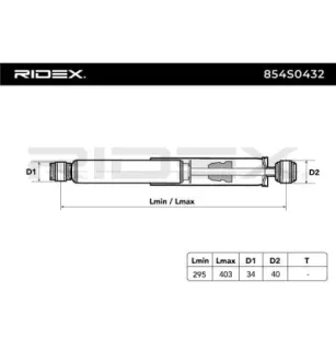 Amortisseur pour RENAULT- 7700308590, 8200029306, 8200675680 8200675679