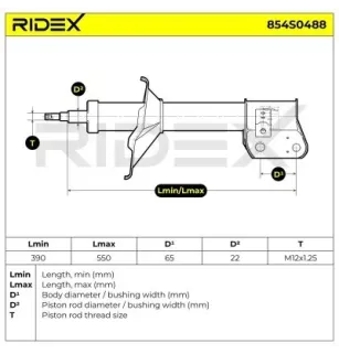 Amortisseur pour SUBARU- 20310FC000, 20310FC020 20310FC040