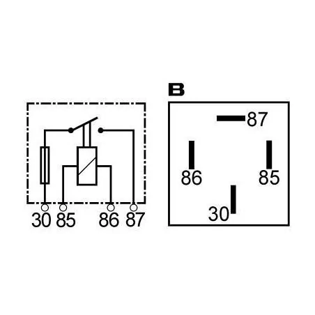 Relais avec fusible 24 V 15 A