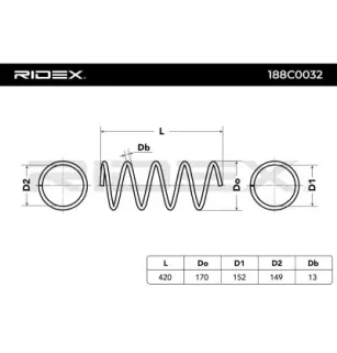 Ressort de suspension pour MERCEDES-BENZ- 2033214004, 2033214104, 2033214204, 2033214704, A2033214004, A2033214104 A2033214204