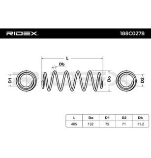 Ressort de suspension pour RENAULT RENAULT TRUCKS- 550200001N