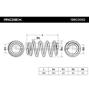 Ressort de suspension pour MERCEDES-BENZ- 6393240504, 6393240704, 6393242904, A6393240504, A6393240704 A6393242904