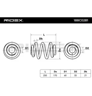 Ressort de suspension pour VW- 7E0511115N, 7E0511115B, 7E0511115G, 7E0511115M, 7H0511115AE