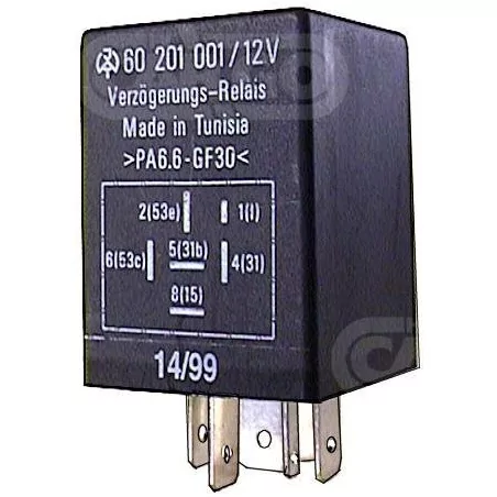 Window wiper time relay