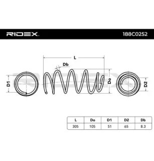 Ressort de suspension pour SMART- 0011569V001000000, 4513210204 Q0011569V001000000